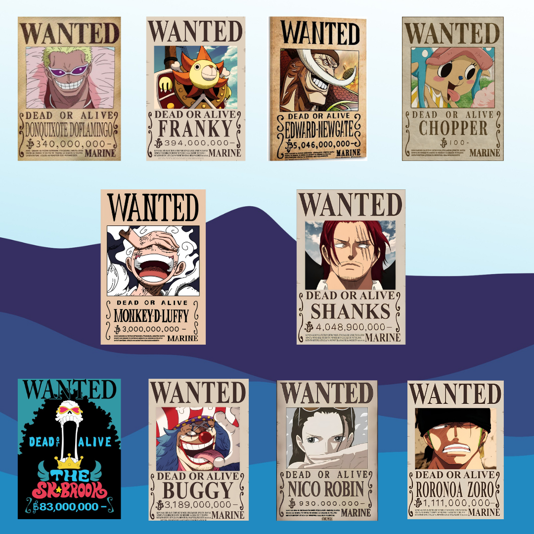 one piece posters-22pcs