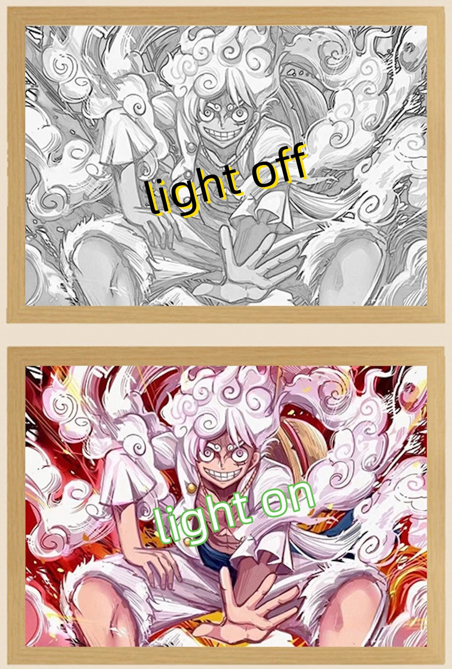 luffy gear 5 LED night light